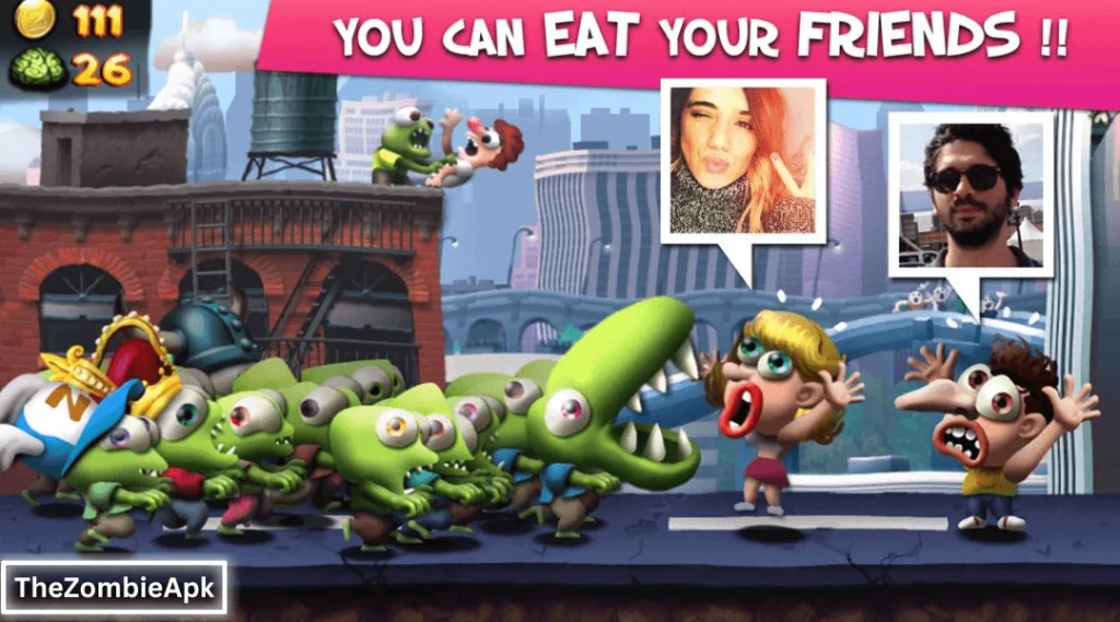 Eat your friends in zombie tsunami apk